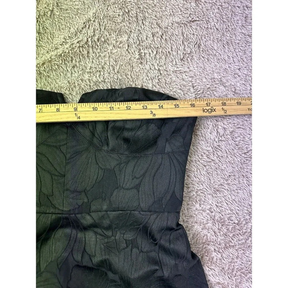 J. Crew Collection Black Jacquard Cocktail Dress Strapless Size 4 New - Picture 7 of 16